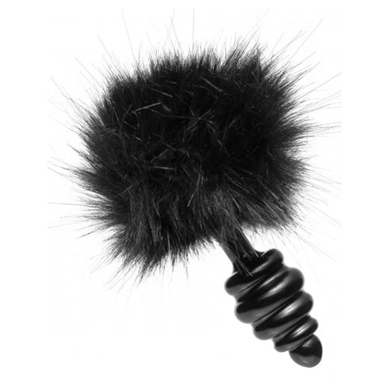 Bumble Bunny Faux Fur Tail Anal Plug